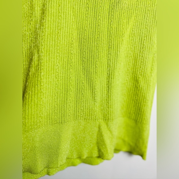Balmain Neon Green Top Gold Button - Picture 6 of 11